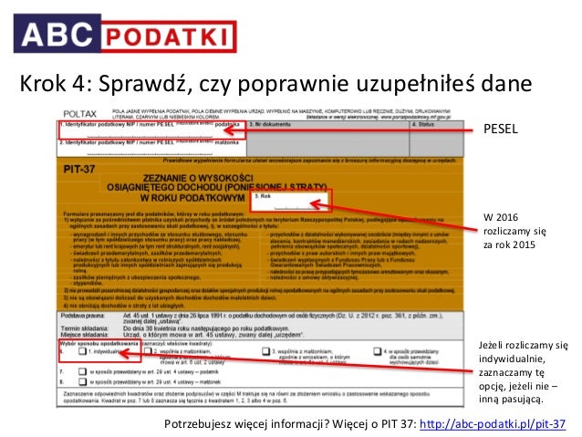 instrukcja wypeniania pit 37